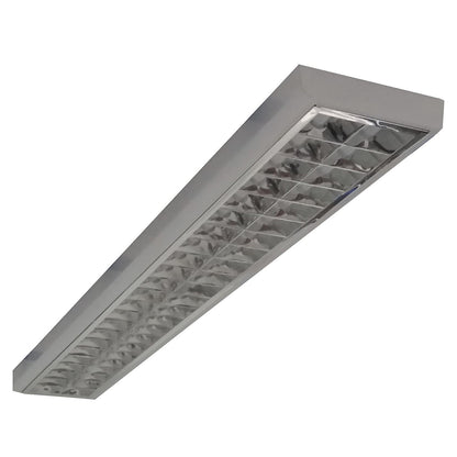 Mirror grid light, 2 x 58 W, length 1600 mm.
