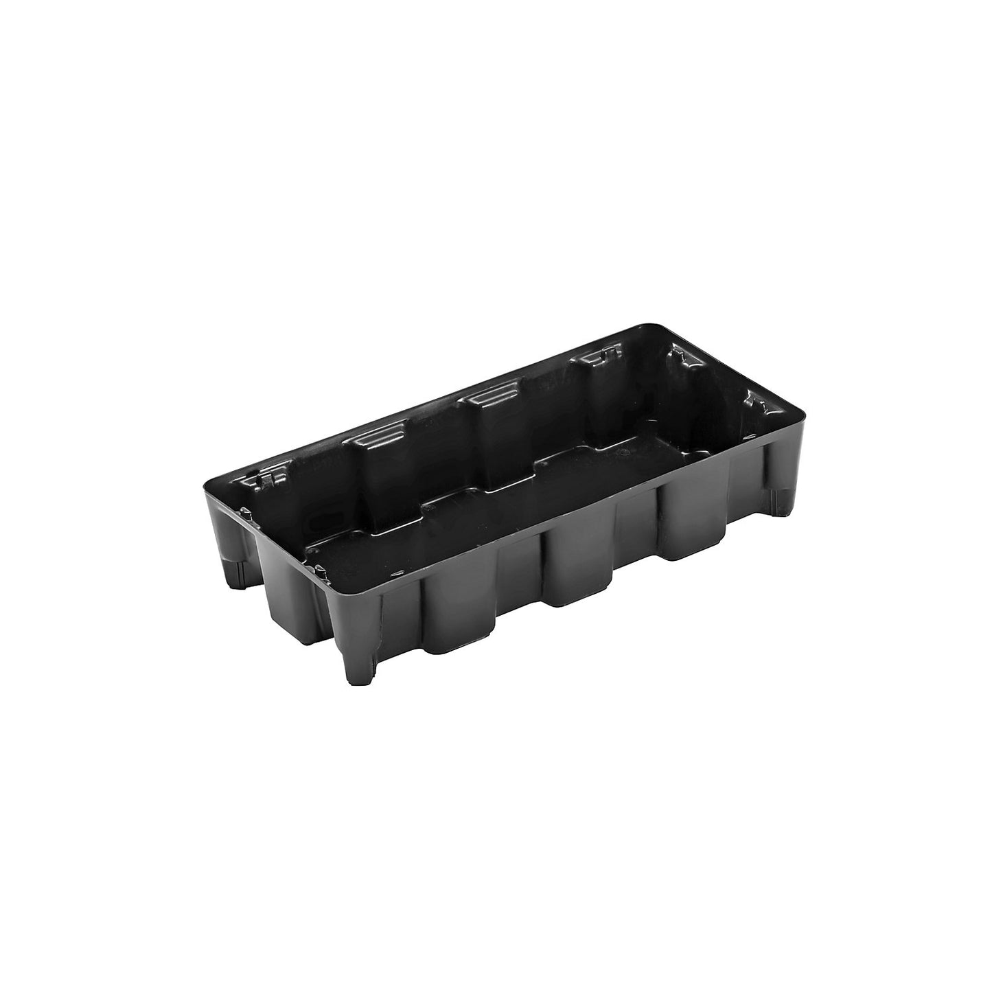 PE small container pallet tray, 35 l sump capacity, without grate.