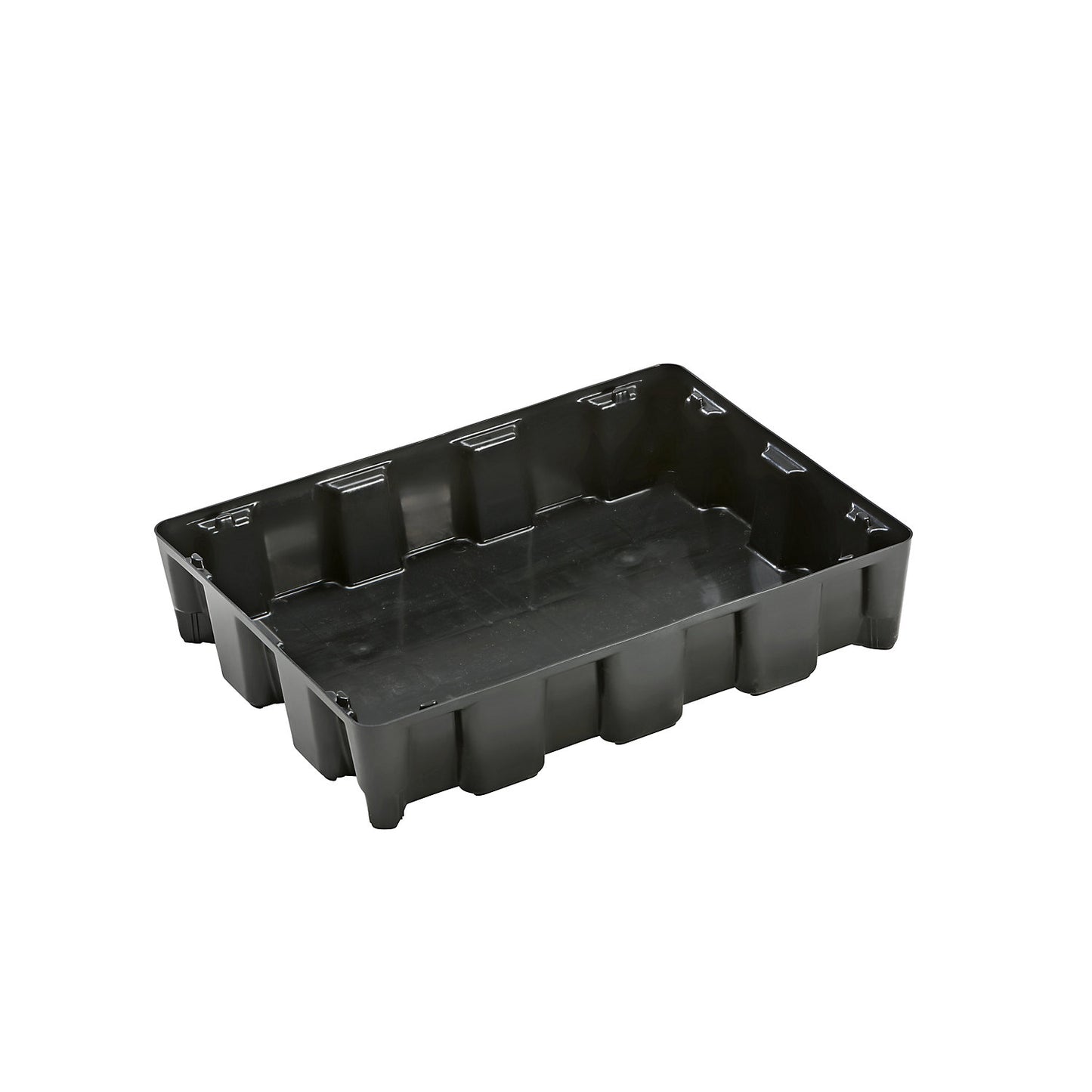 PE small container pallet tray, 60 l sump capacity, without grate.