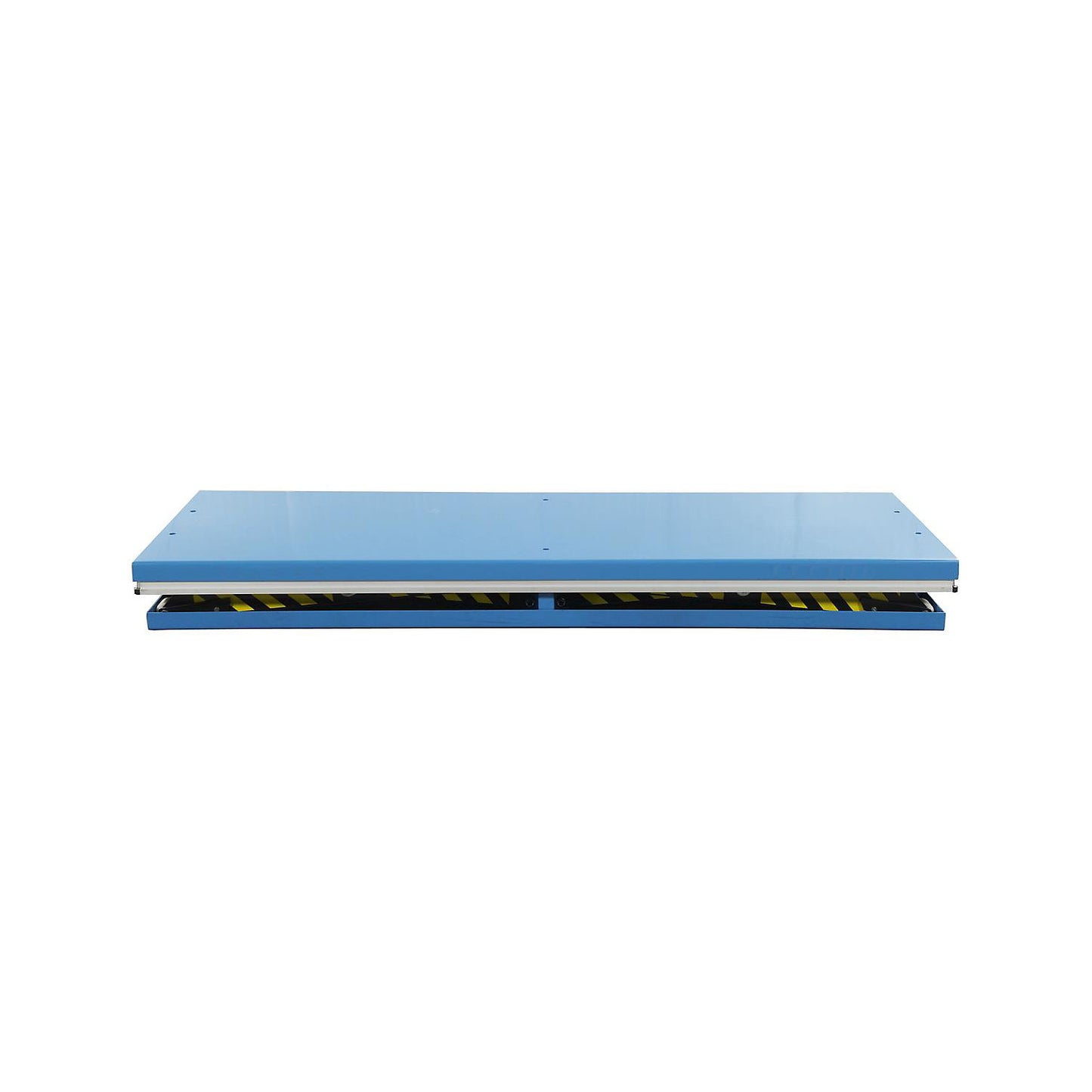 Tandem lifting table, with hand operated control unit, max. load 4000 kg, operating voltage 400 V.