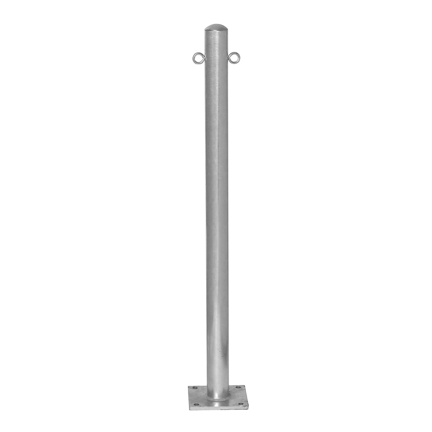 Bollard Morion, for bolting in place, Ø 60 mm, hot dip galvanised, 2 eyelets.