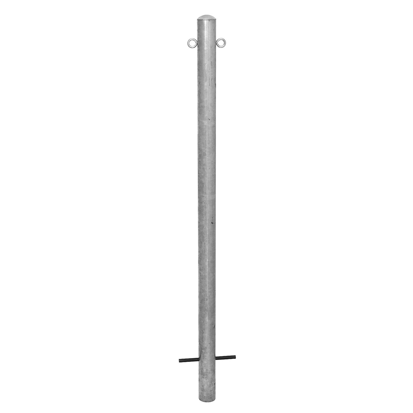 Bollard Morion, for setting in concrete, Ø 60 mm, hot dip galvanised, 2 eyelets.