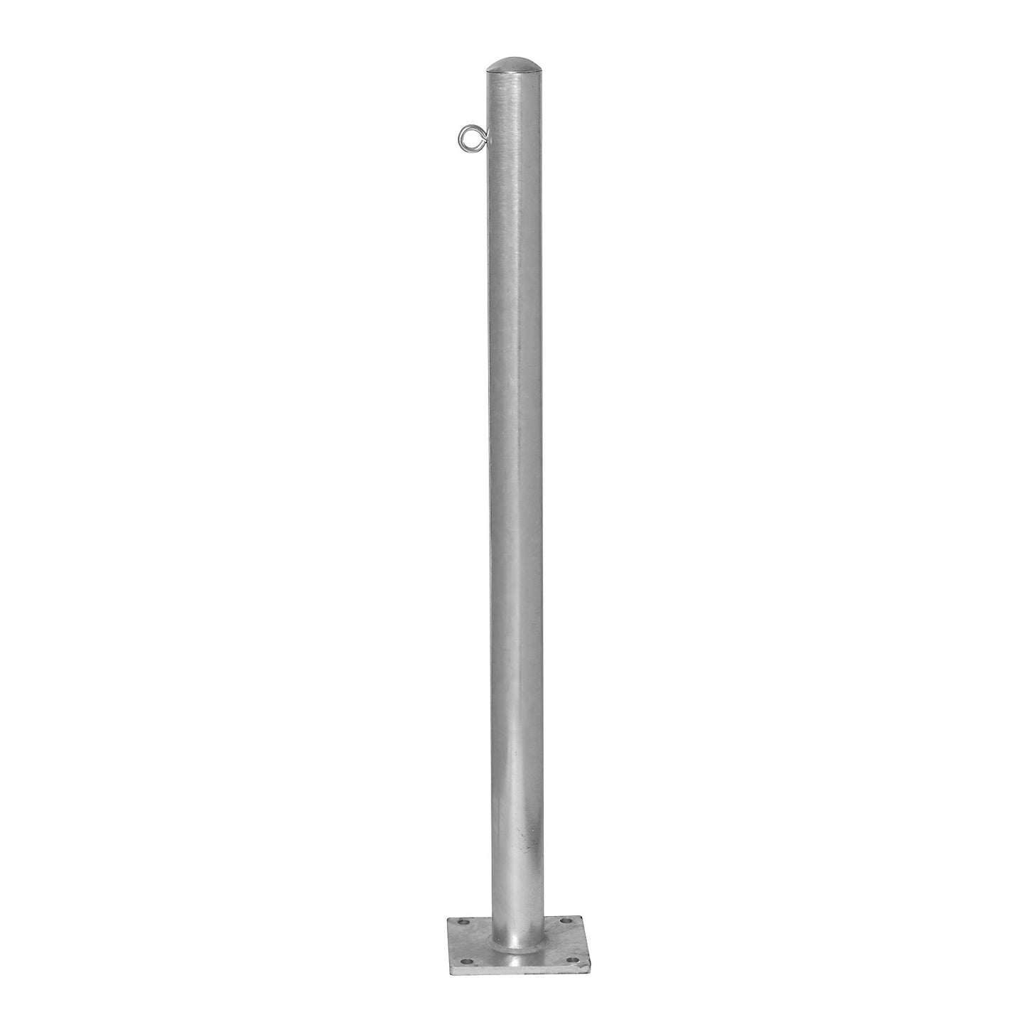 Bollard Morion, for bolting in place, Ø 60 mm, hot dip galvanised, 1 eyelet.