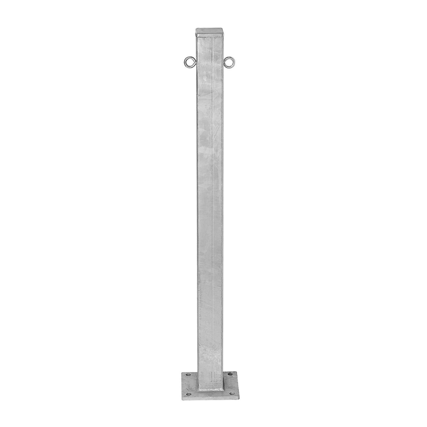 Bollard Morion, for bolting in place, 70 x 70 mm, hot dip galvanised, 2 eyelets.