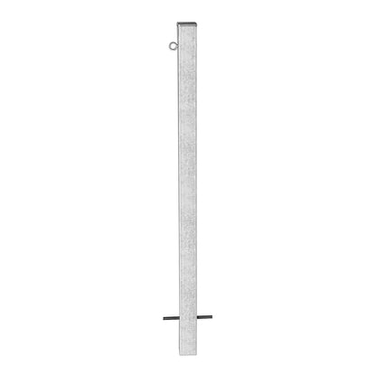 Bollard Morion, for setting in concrete, 70 x 70 mm, hot dip galvanised, 1 eyelet.