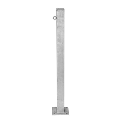 Bollard Morion, for bolting in place, 70 x 70 mm, hot dip galvanised, 1 eyelet.