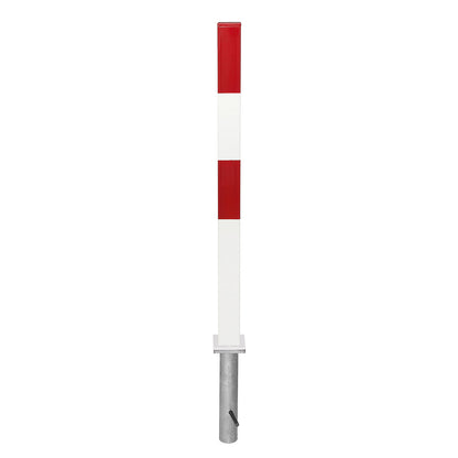 Barrier post, 70 x 70 mm, without chain eyelet.