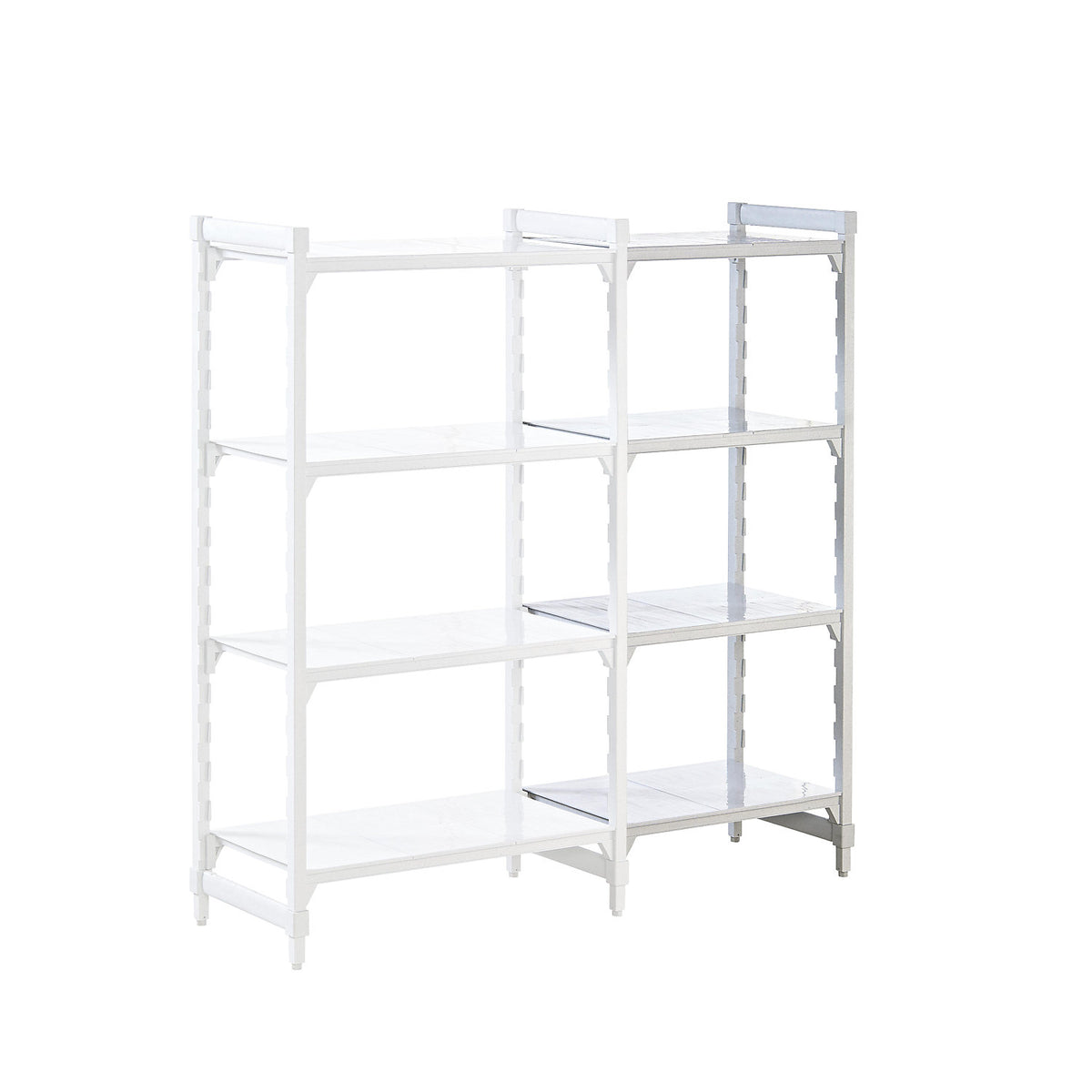 PREMIUM plastic boltless shelving unit system, shelf WxD 700 x 600 mm, extension shelf unit, width 735 mm, smooth base.