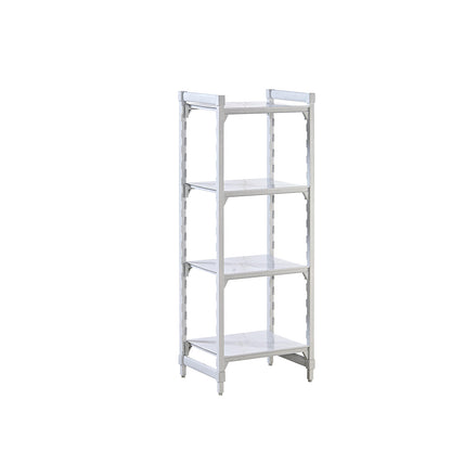 PREMIUM plastic boltless shelving unit system, shelf WxD 600 x 600 mm, standard shelf unit, width 670 mm, smooth base.