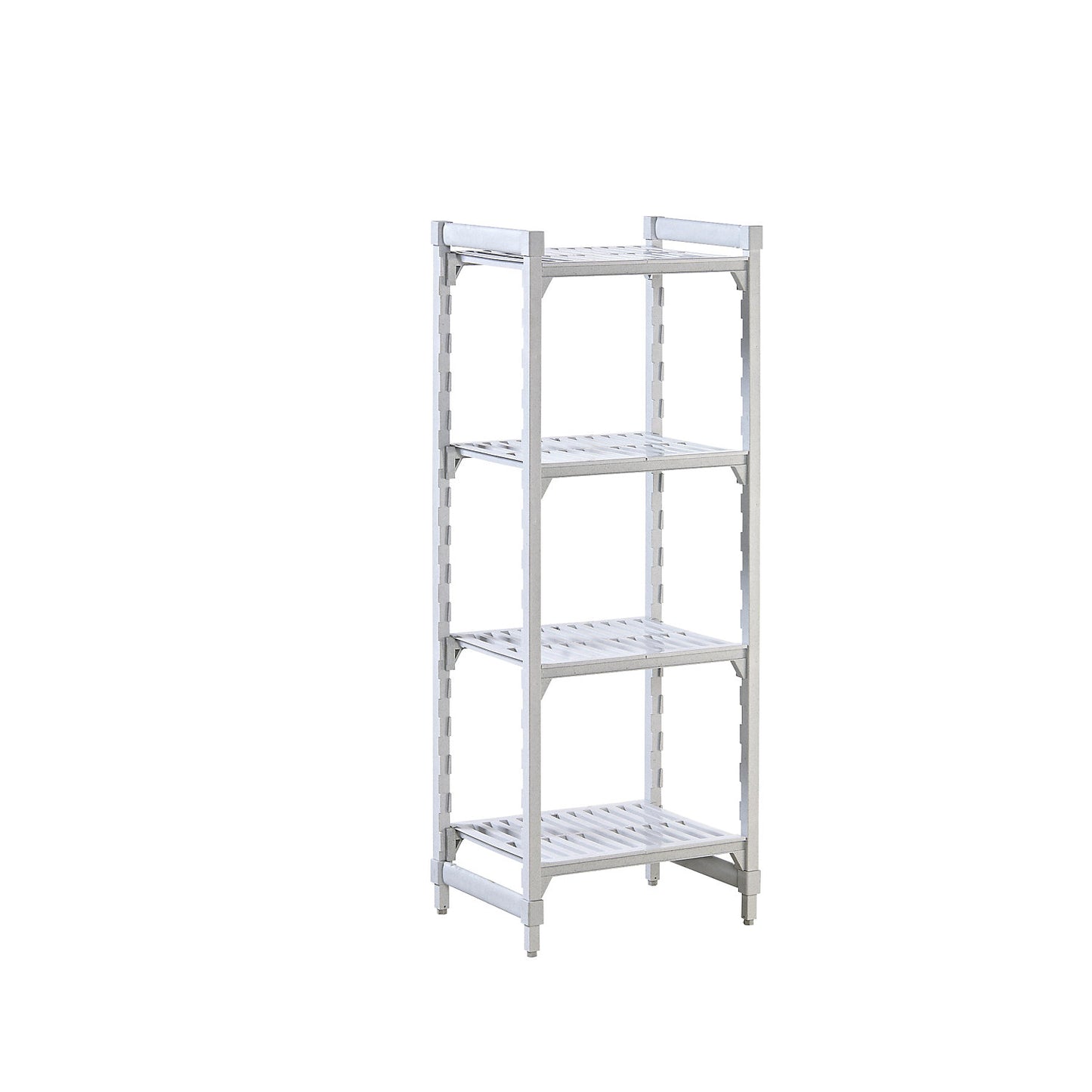 PREMIUM plastic boltless shelving unit system, shelf WxD 600 x 600 mm, standard shelf unit, width 670 mm, slotted base.