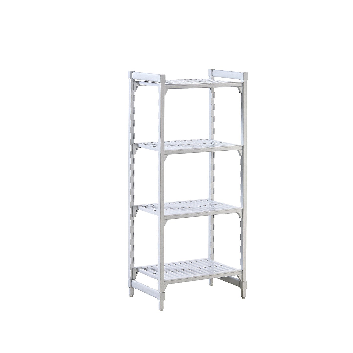 PREMIUM plastic boltless shelving unit system, shelf WxD 700 x 500 mm, standard shelf unit, width 770 mm, slotted base.