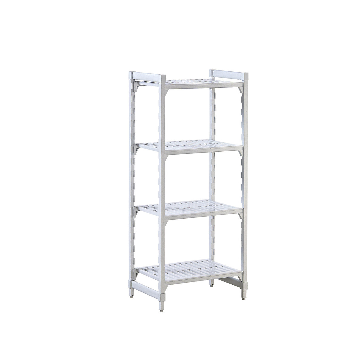 PREMIUM plastic boltless shelving unit system, shelf WxD 700 x 500 mm, standard shelf unit, width 770 mm, slotted base.