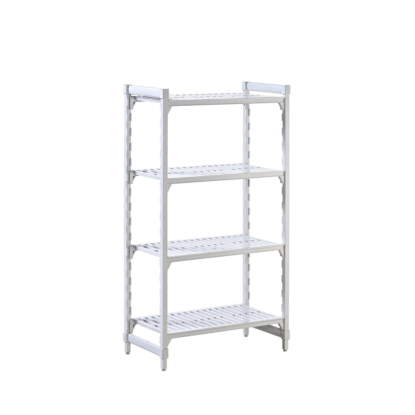PREMIUM plastic boltless shelving unit system, shelf WxD 900 x 500 mm, standard shelf unit, width 970 mm, slotted base.