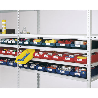 Shelf bin made of highly impact resistant polypropylene, grey, LxWxH 300 x 90 x 95 mm, pack of 40.