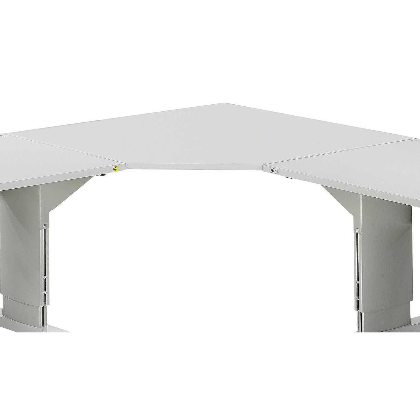 Corner panel, light grey, WxD 1153 x 1153 mm.