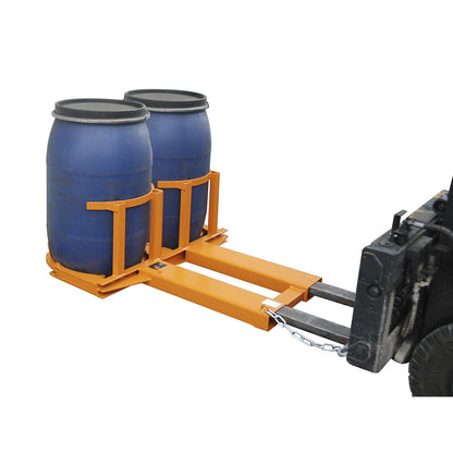 Drum grip, for 2 x 220 litre plastic drums, galvanised.