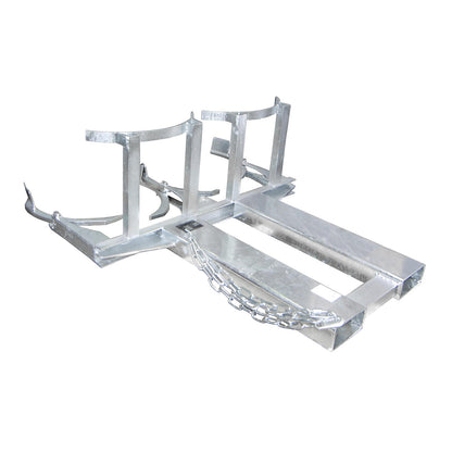 Drum grip, for 2 x 120 litre plastic drums, galvanised.