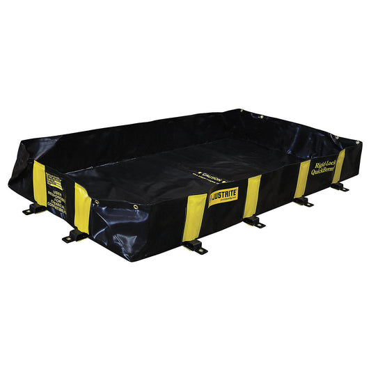 QuickBerm® rigid lock folding tray, for occasional traffic, LxW 2.6 x 1.4 m.