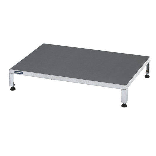 Working platform, height adjustable from 165 - 230 mm, with phenolic plywood panel, platform LxW 910 x 610 mm, hot dip galvanised.