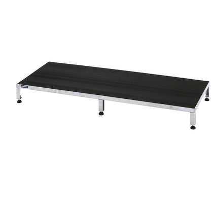 Working platform, height adjustable from 165 - 230 mm, with ribbed rubber plate, platform LxW 1510 x 610 mm, hot dip galvanised.
