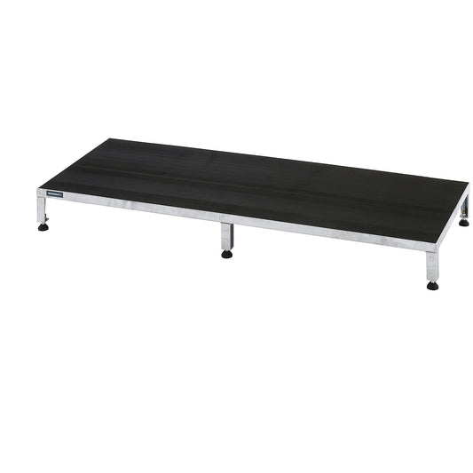 Working platform, height adjustable from 165 - 230 mm, with ribbed rubber plate, platform LxW 1510 x 610 mm, hot dip galvanised.