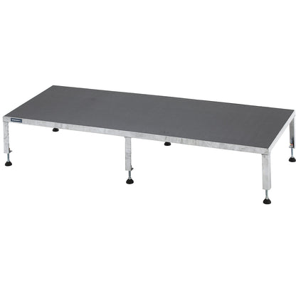 Working platform, height adjustable from 255 - 320 mm, with phenolic plywood panel, platform LxW 1510 x 610 mm, hot dip galvanised.