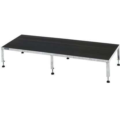 Working platform, height adjustable from 255 - 320 mm, with ribbed rubber plate, platform LxW 1510 x 610 mm, hot dip galvanised.