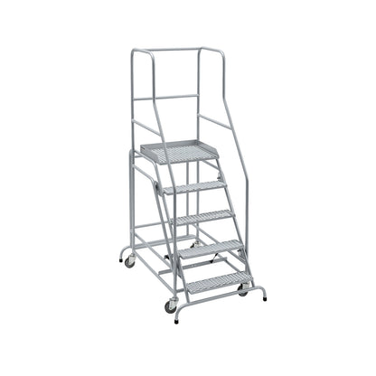 Mobile safety steps, diamond lattice step inserts, with 5 steps.