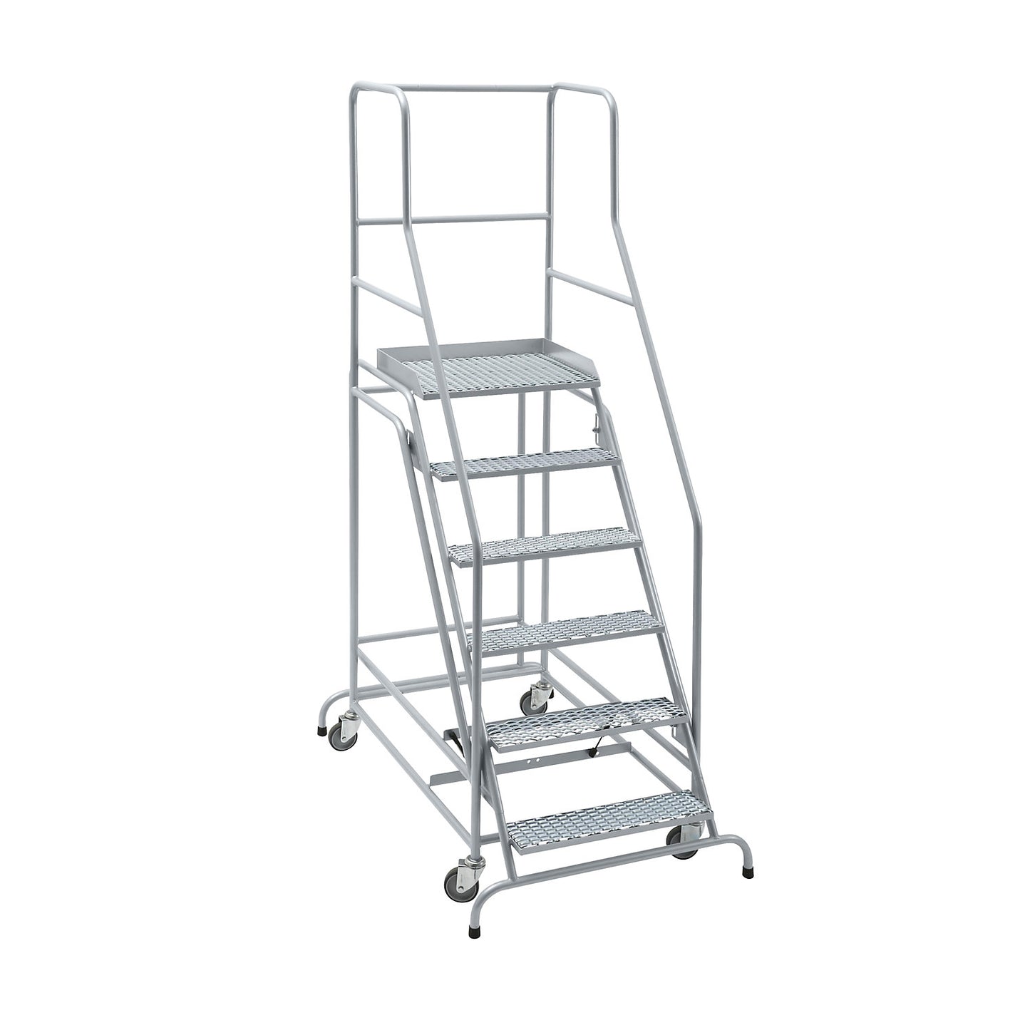 Mobile safety steps, diamond lattice step inserts, with 6 steps.