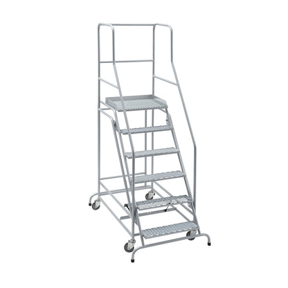 Mobile safety steps, diamond lattice step inserts, with 6 steps.