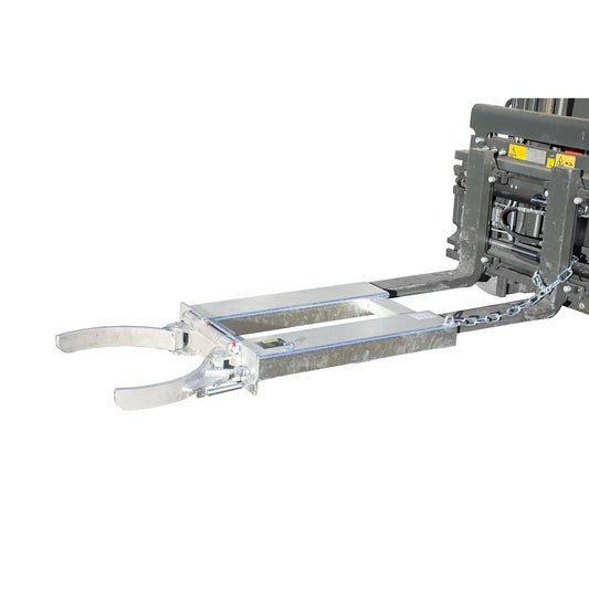 Drum clamp, for 1 drum, max. load 500 kg, galvanised.