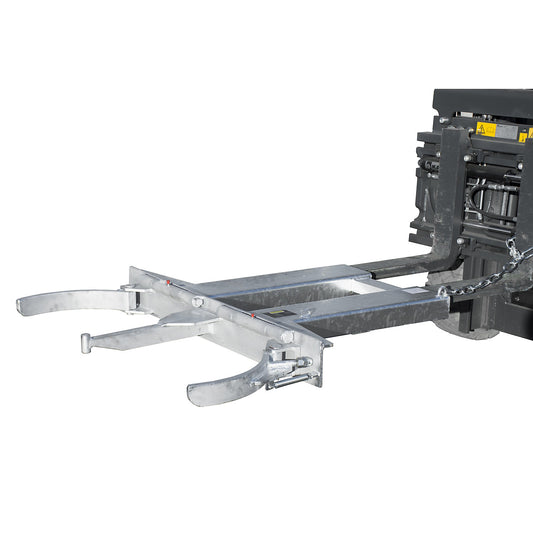 Drum clamp, for 2 drums, max. load 1000 kg, galvanised.