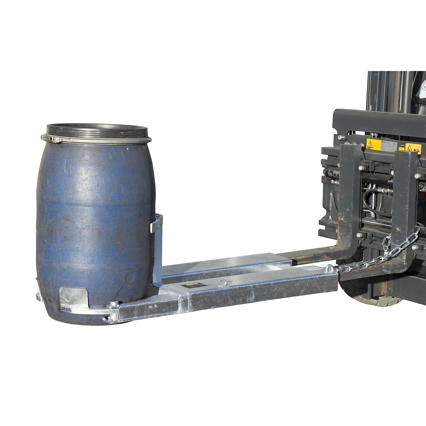 Drum grip, for 1 x 120 litre plastic drums, galvanised.