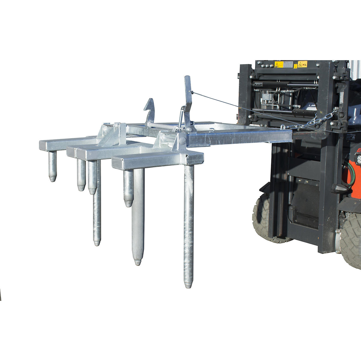 Drum positioner, for 2 x 200 l steel bung drums, galvanised.