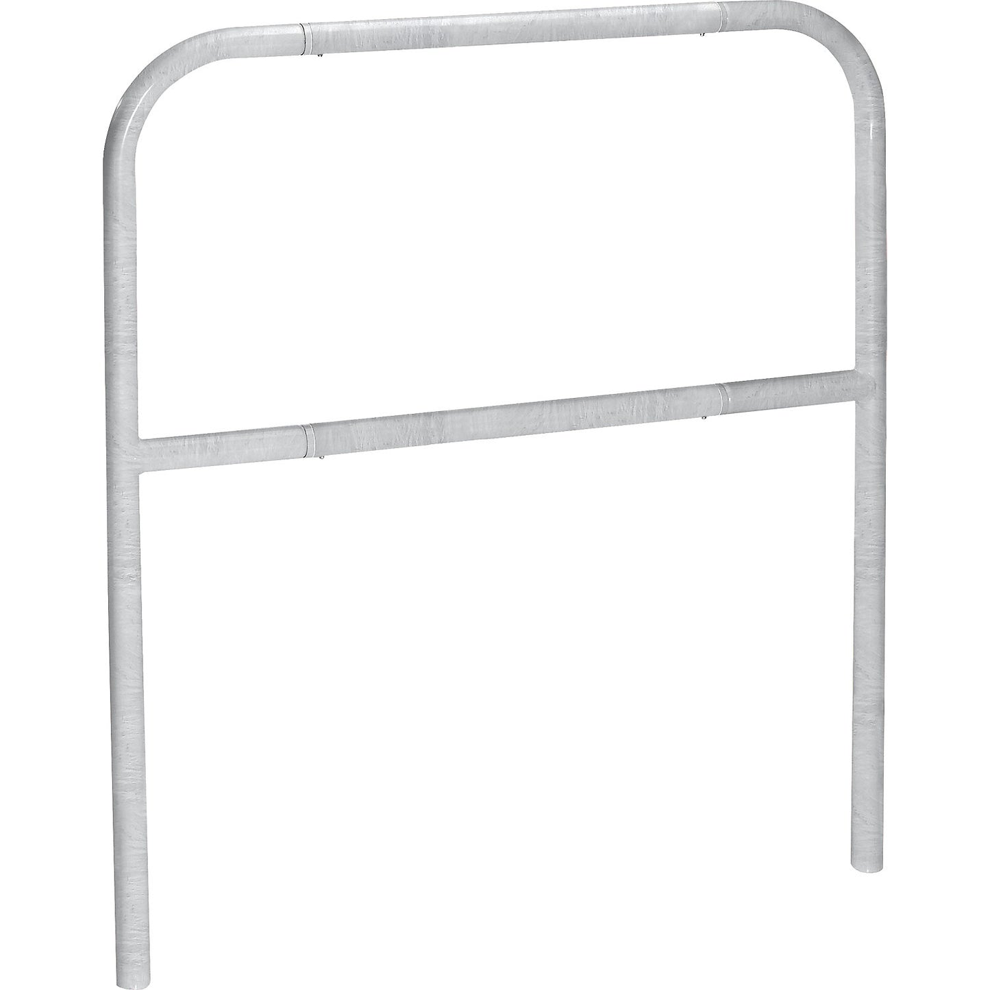 Safety barrier, sheet steel, Ø 42 mm, for concreting in at danger zones, width 1000 mm, zinc plated.