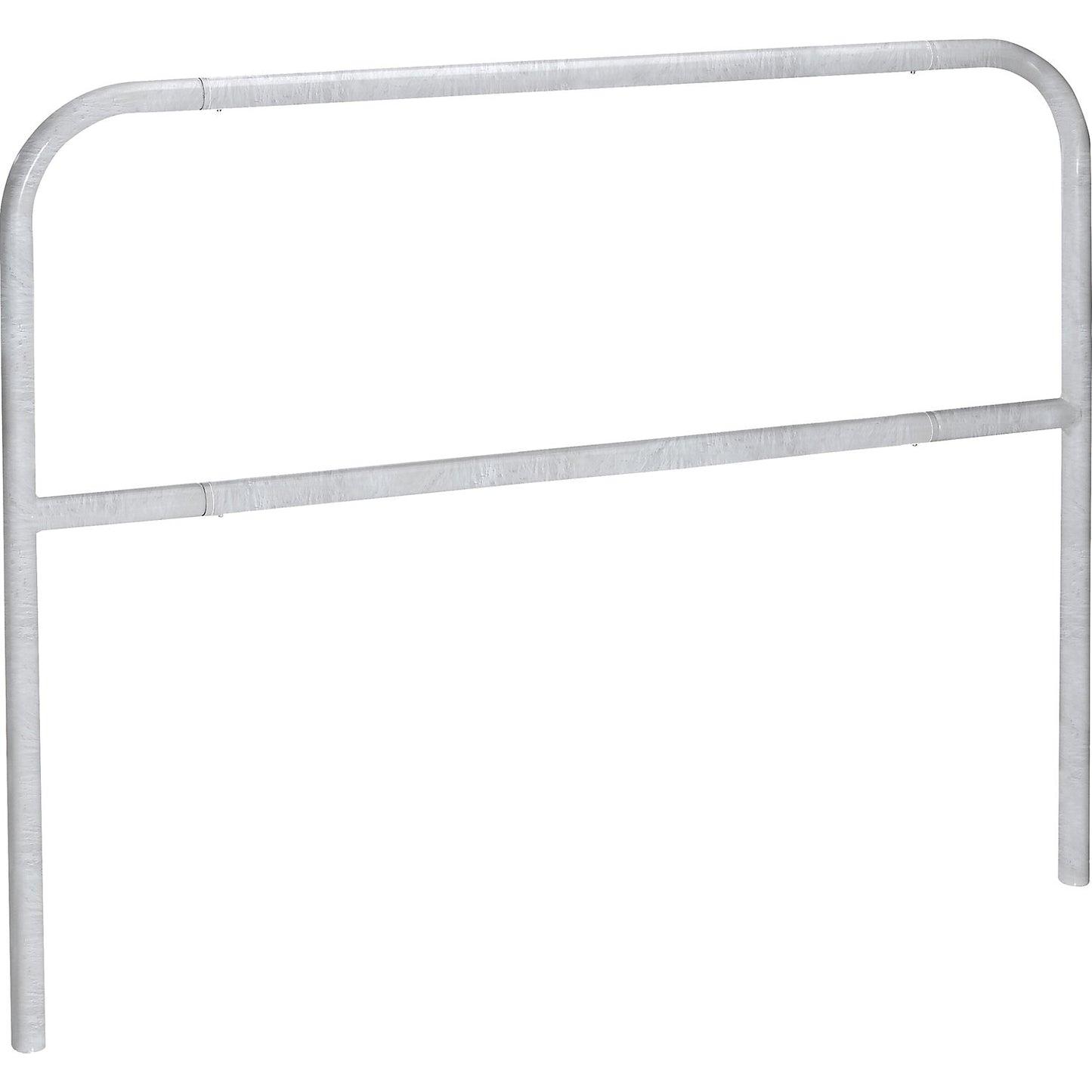 Safety barrier, sheet steel, Ø 42 mm, for concreting in at danger zones, width 1500 mm, zinc plated.