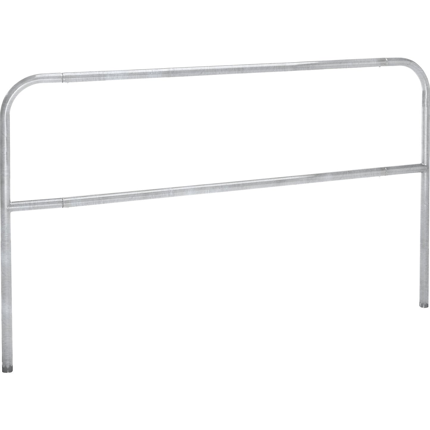 Safety barrier, sheet steel, Ø 42 mm, for concreting in at danger zones, width 2000 mm, zinc plated.
