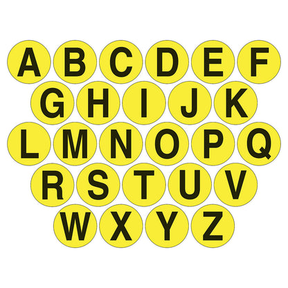 PVC floor markings, set of letters, pack of 26, letter A - Z.