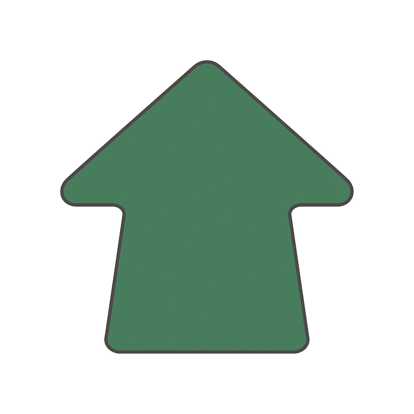 PVC floor markings, arrow shape, pack of 100, green.