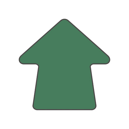 PVC floor markings, arrow shape, pack of 100, green.
