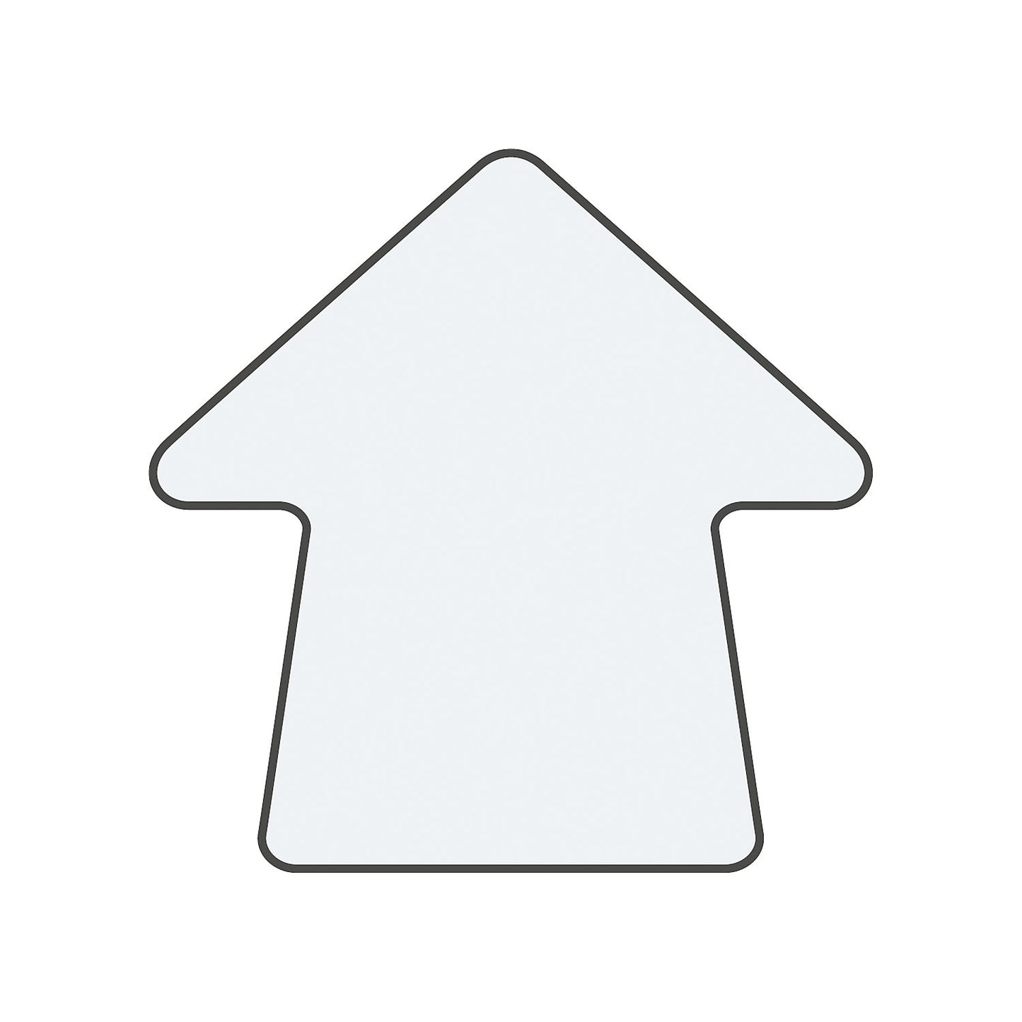 PVC floor markings, arrow shape, pack of 100, white.