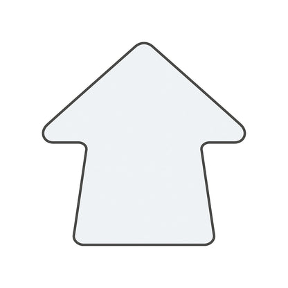 PVC floor markings, arrow shape, pack of 100, white.