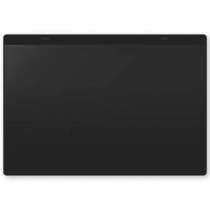 Document pouches, self adhesive, A4 landscape, pack of 10, black.