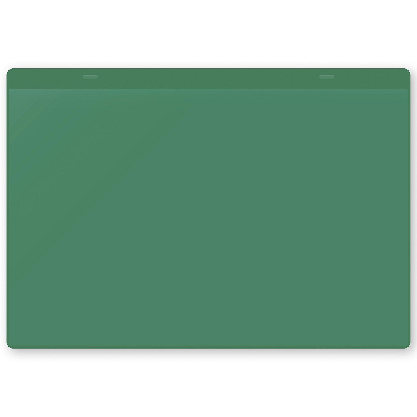 Document pouches, self adhesive, A4 landscape, pack of 50, green.