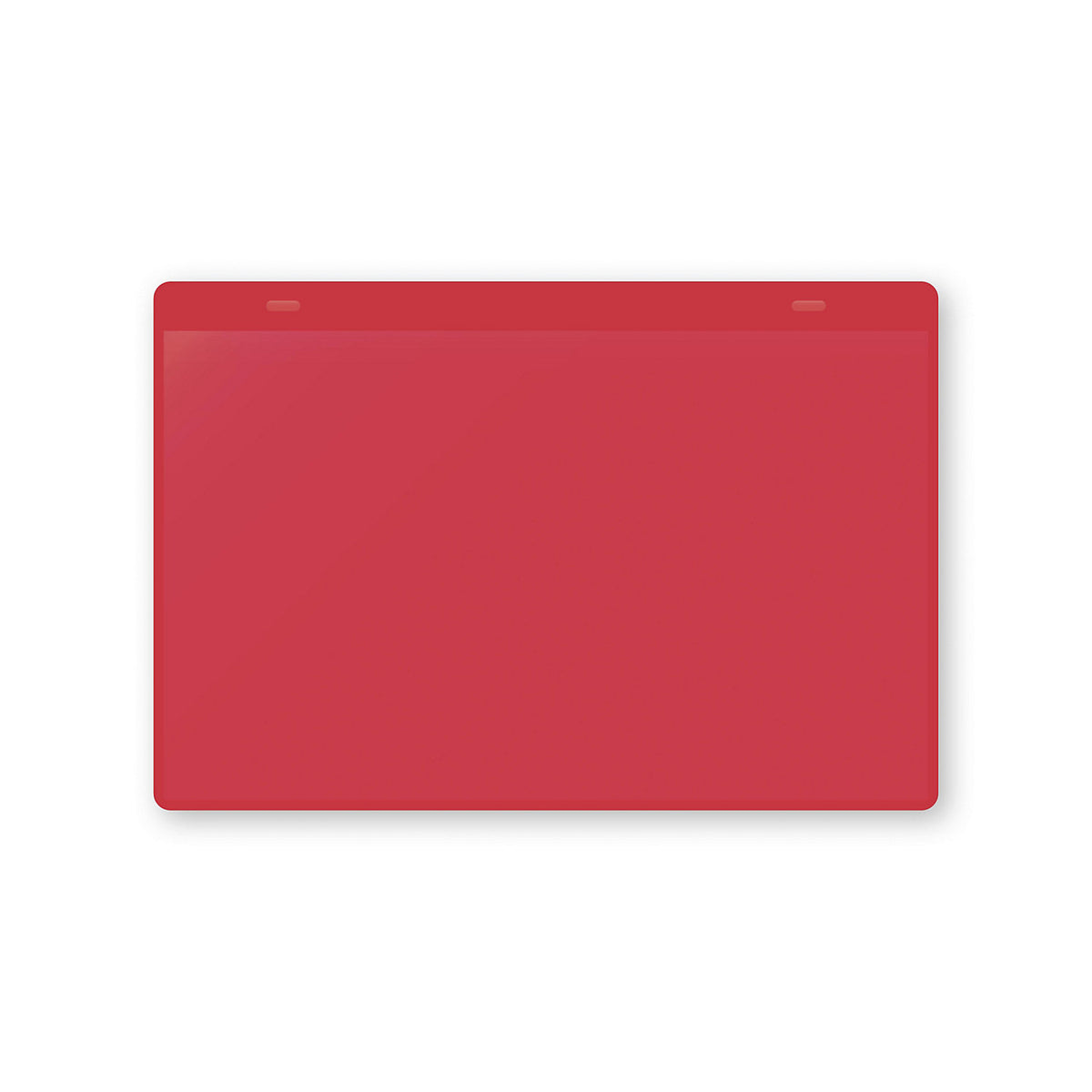 Document pouches, self adhesive, A5 landscape, pack of 50, red.