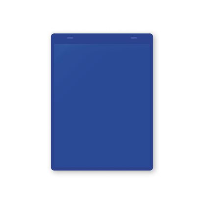 Document pouches, self adhesive, A5 portrait, pack of 10, blue.