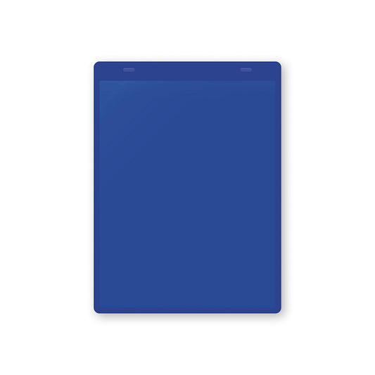Document pouches, self adhesive, A5 portrait, pack of 10, blue.