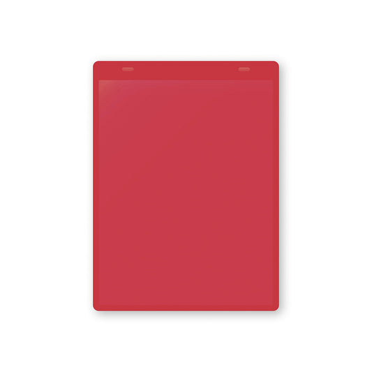 Document pouches, self adhesive, A5 portrait, pack of 10, red.