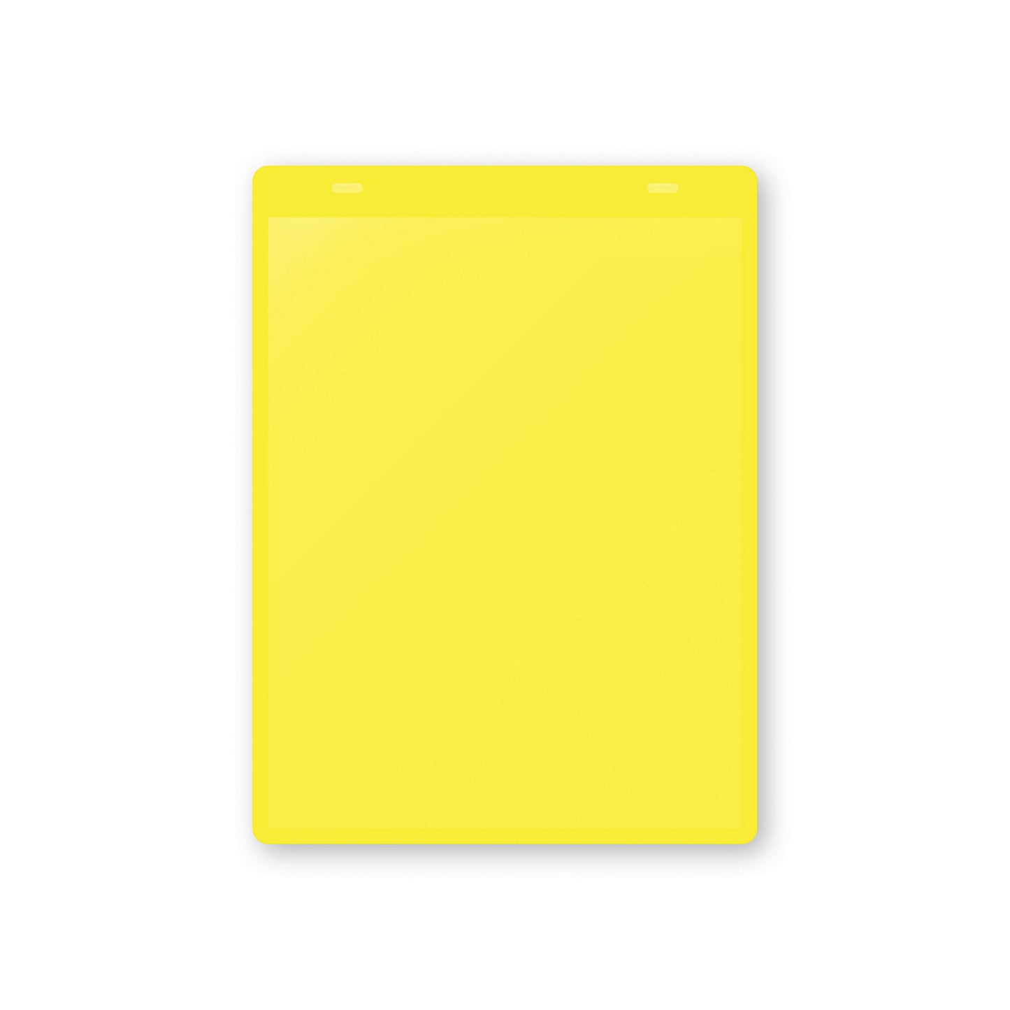 Document pouches, self adhesive, A5 portrait, pack of 10, yellow.