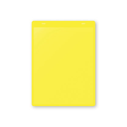 Document pouches, self adhesive, A5 portrait, pack of 10, yellow.